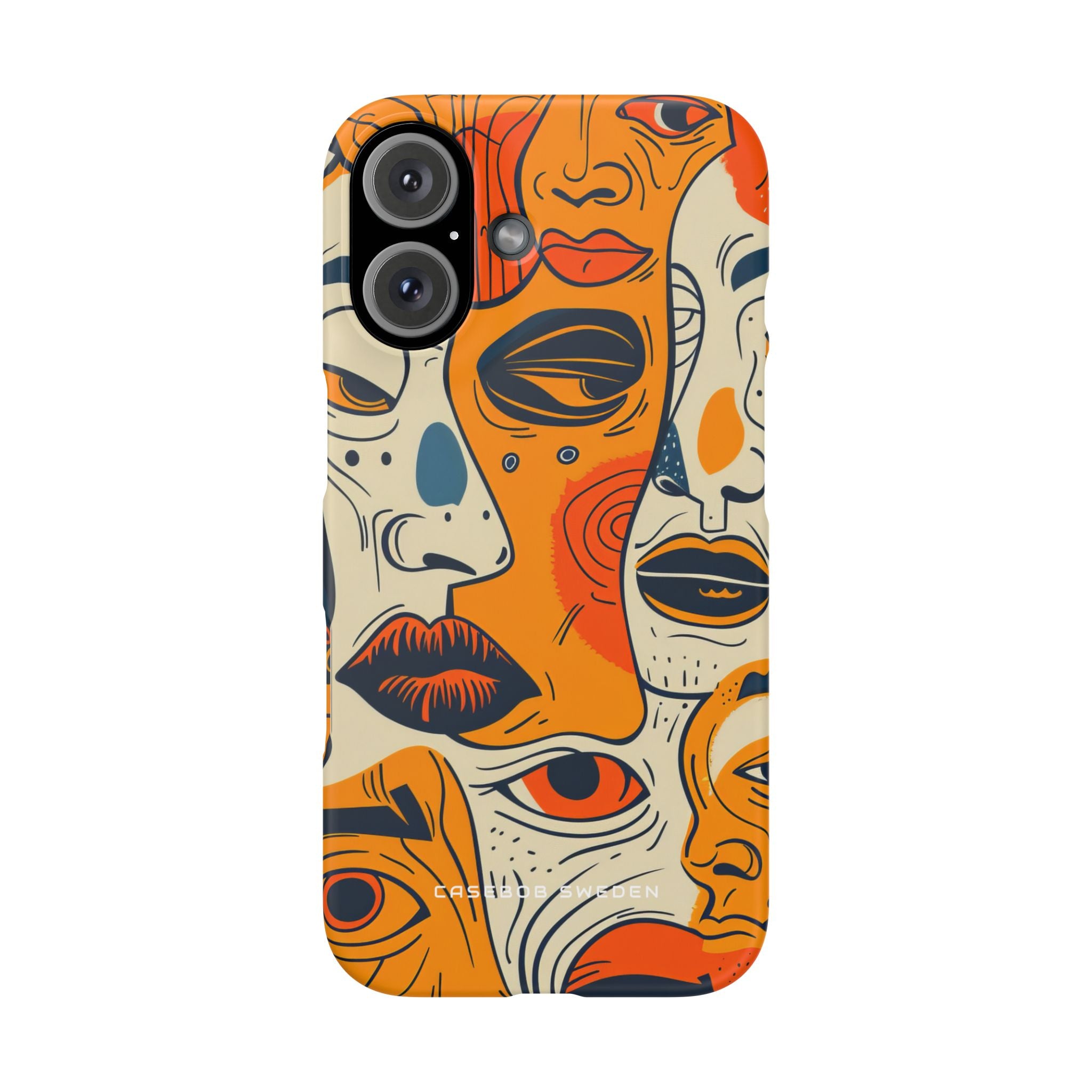 Gradient Face Mosaic iPhone 16 - Slim Phone Case