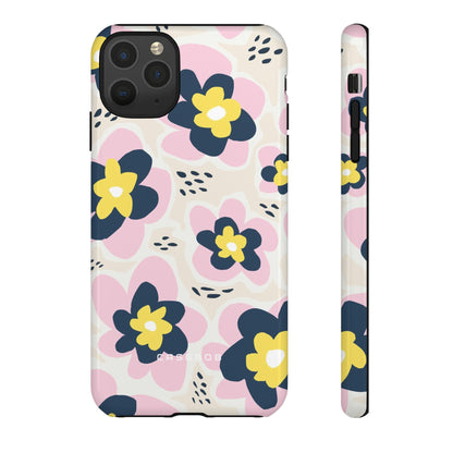 Pink Happy Flower - Protective Phone Case