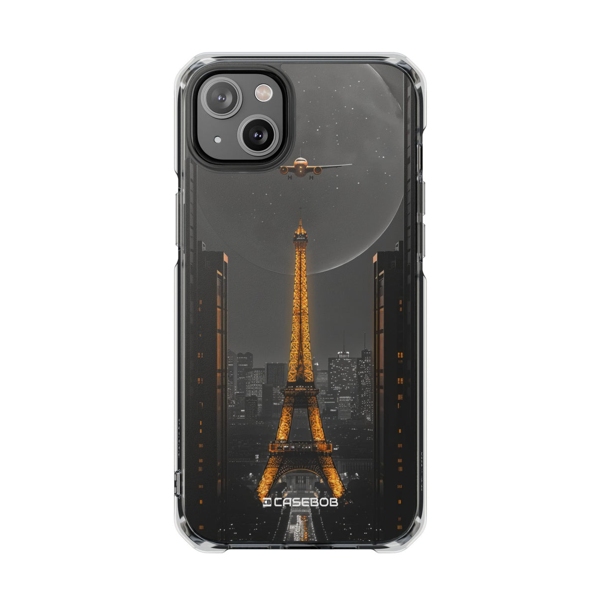 Futurist Paris – Handyhülle für iPhone (Clear Impact – Magnetisch) 