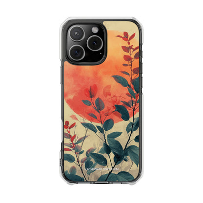 Orange Sun Harmony - Clear Impact iPhone 16 Phone Case