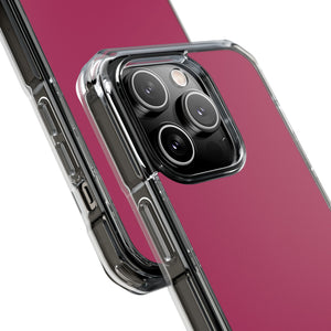 Maroon | Phone Case for iPhone (Clear Impact Case - Magnetic)