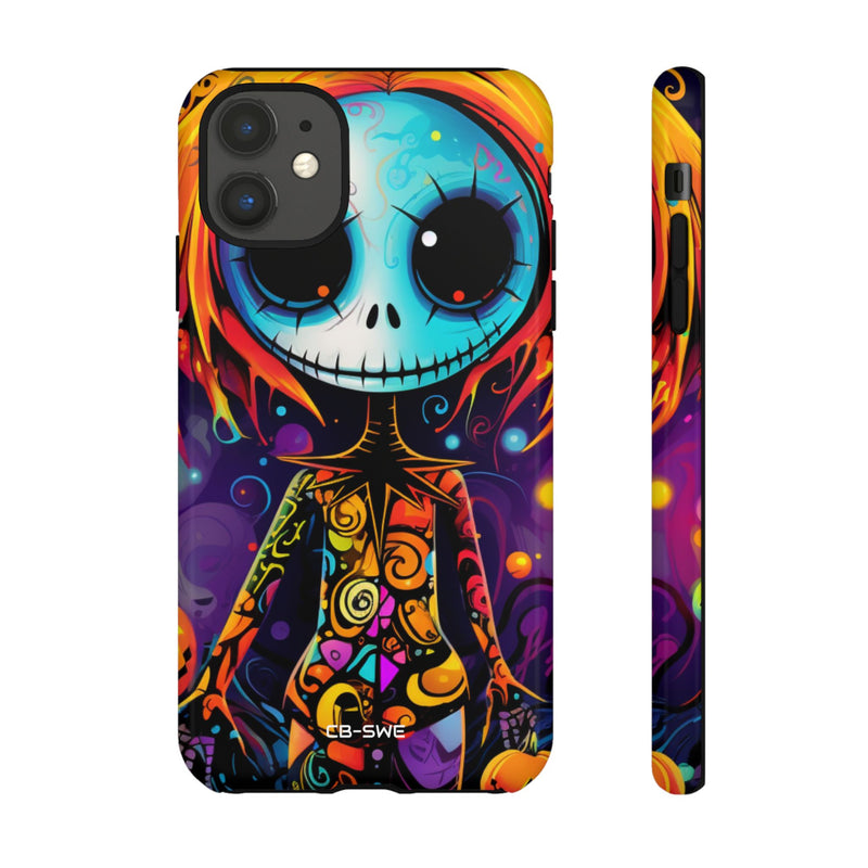 Skeletal Figure Laughs - iPhone Case
