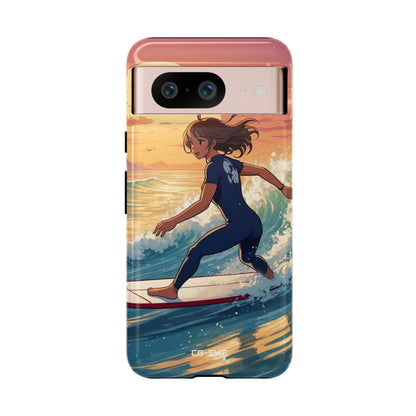Surfing Into Sunset - Google Pixel Case