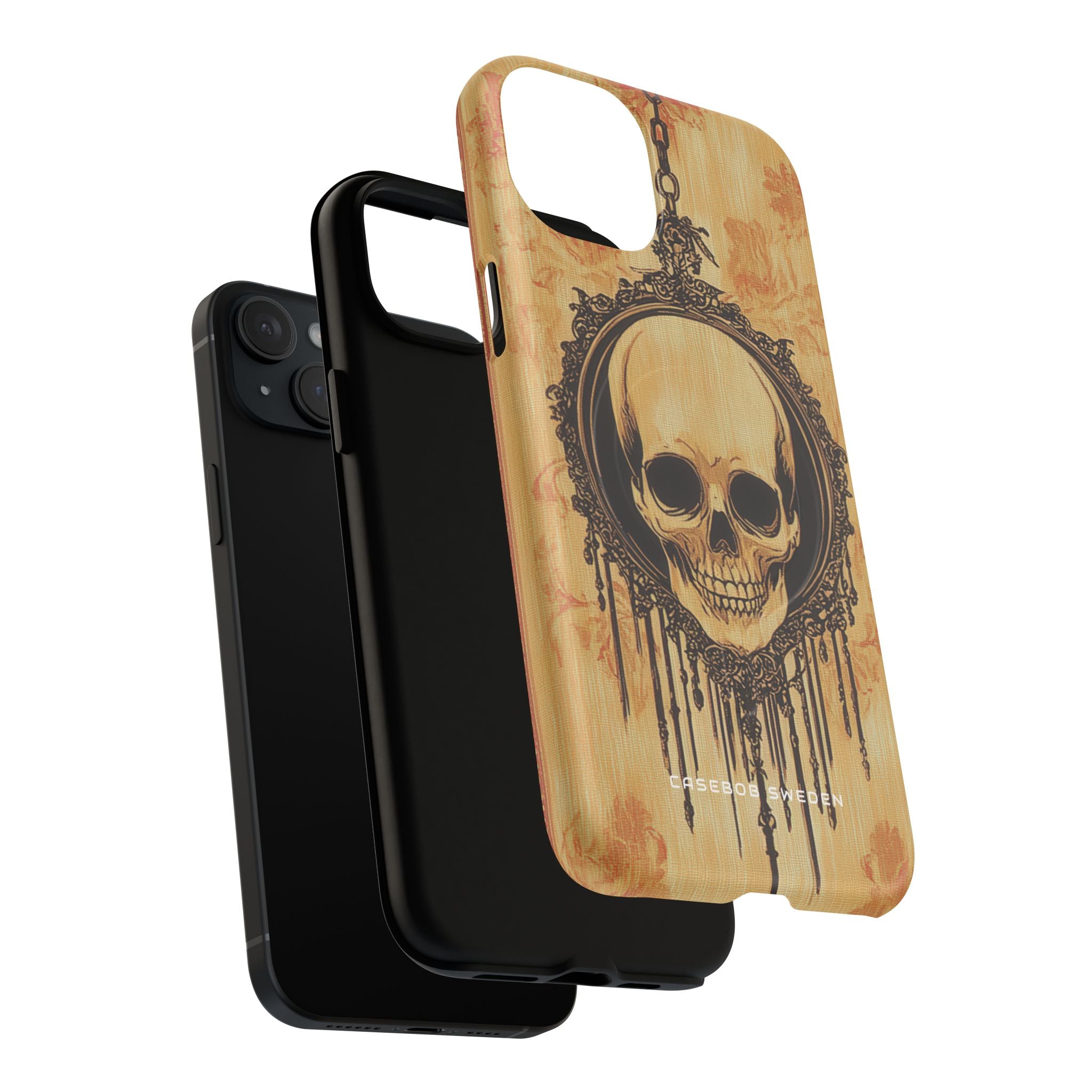 Gothic Skull Elegance iPhone 15 | Tough+ Phone Case