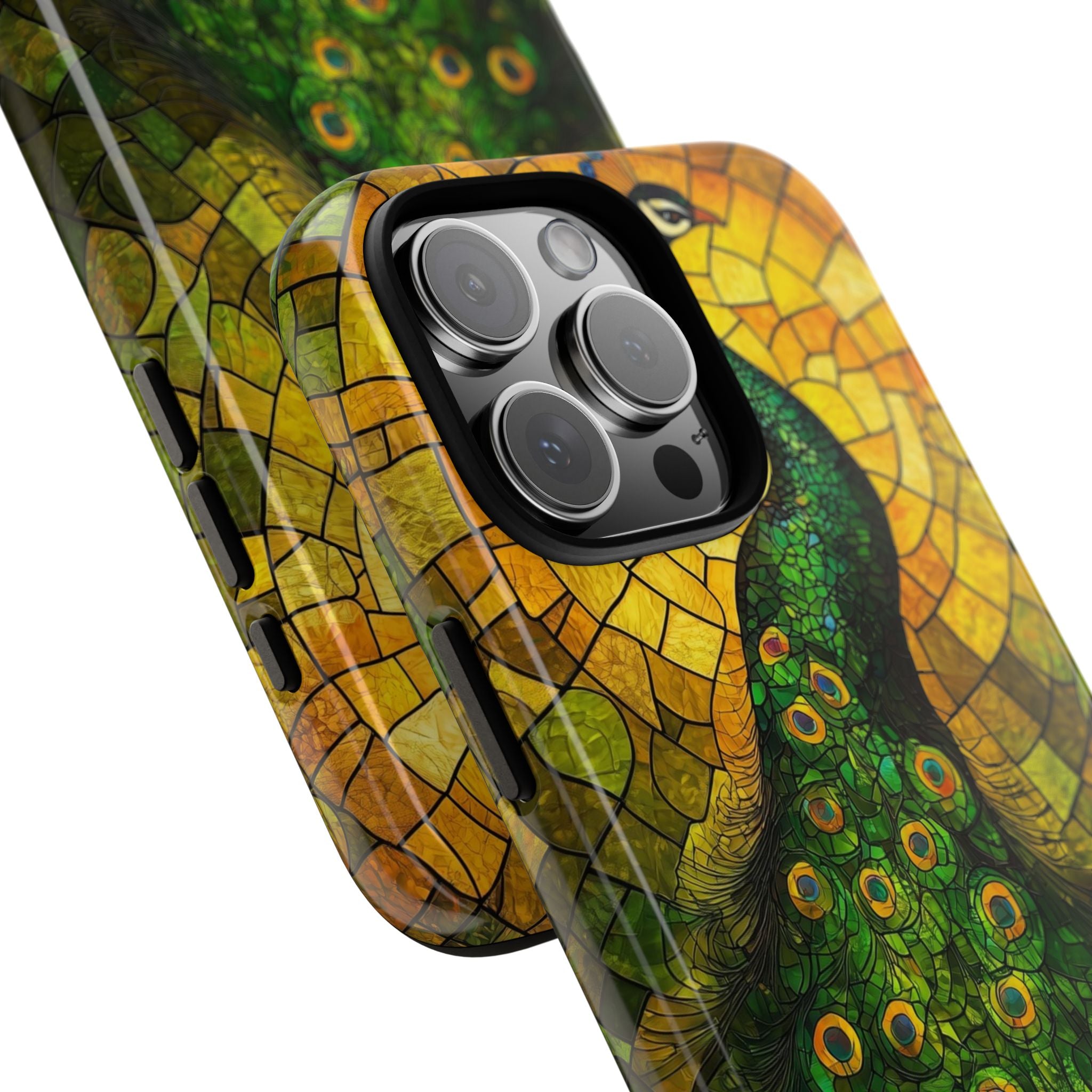 Peacock Spreads Light - iPhone Case