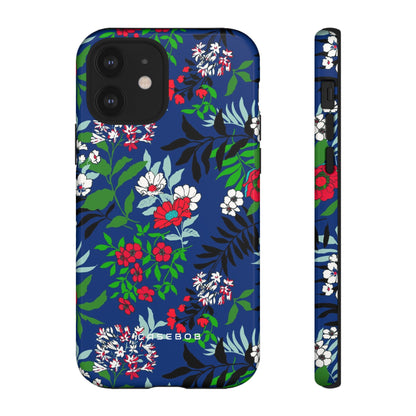 Blue Art Flowerfield - Protective Phone Case