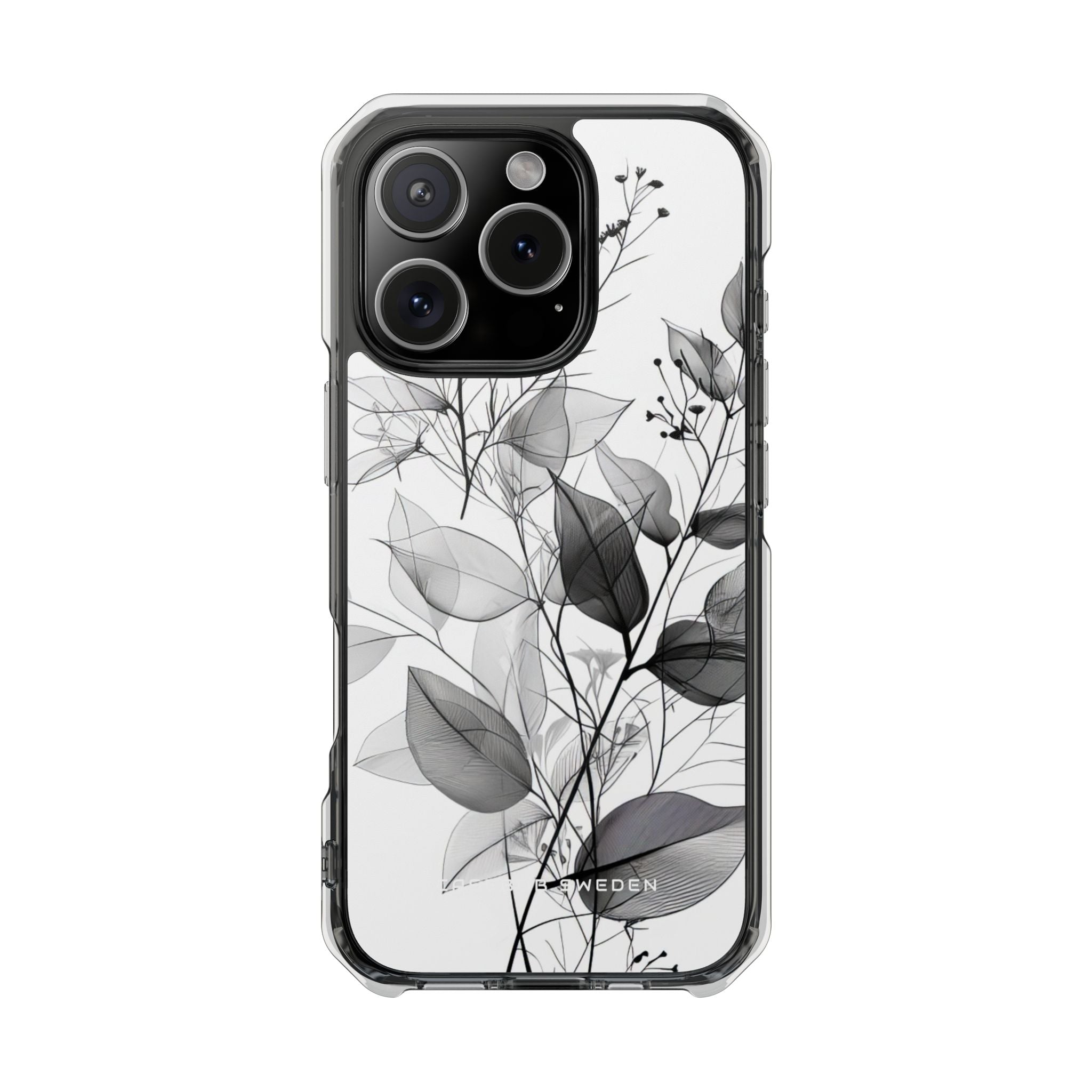 Botanical Line Harmony iPhone 16 - Transparente, stoßfeste Handyhülle