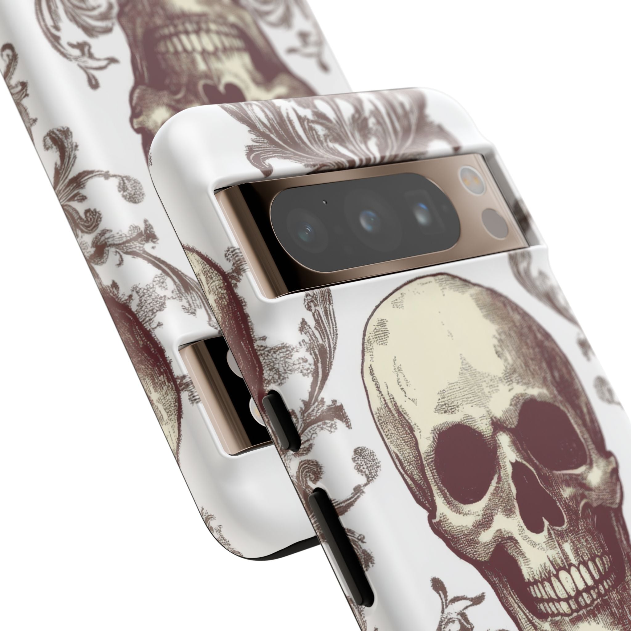 Gothic Skulls and Ornate Foliage Google Pixel 8 - Tough Phone Case