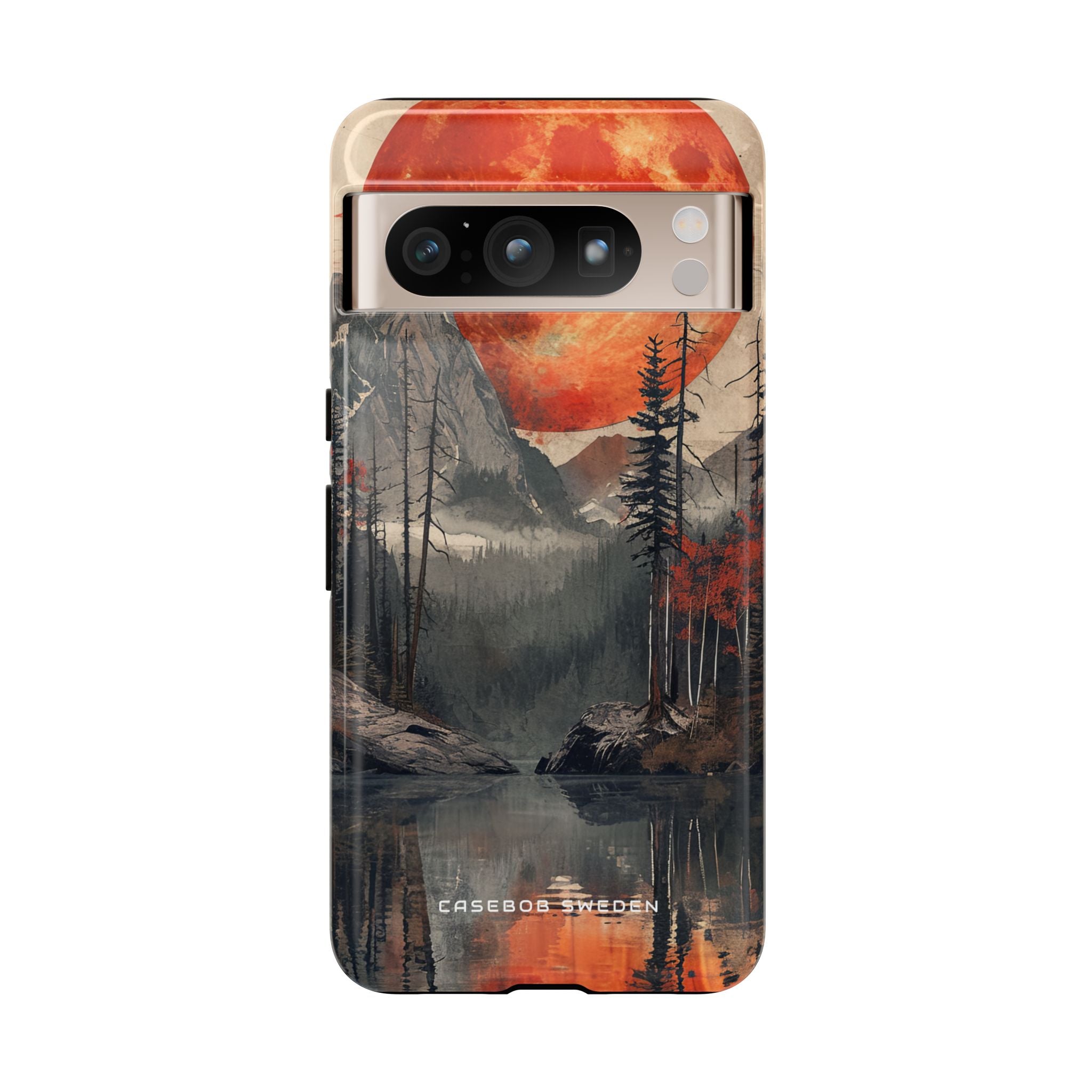 Celestial Glow Over Reflective Landscape Google Pixel 8 - Tough Phone Case