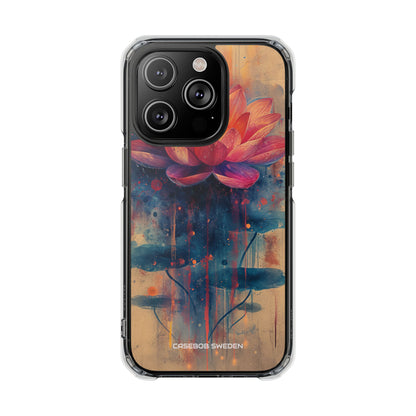 Lotus Blossom Art - Clear Impact iPhone 14 Phone Case