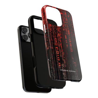 Gradient Cyberflux Network iPhone 16 - Tough Phone Case