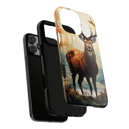 Glowing Stag iPhone 16 Pro Max Case - Tough