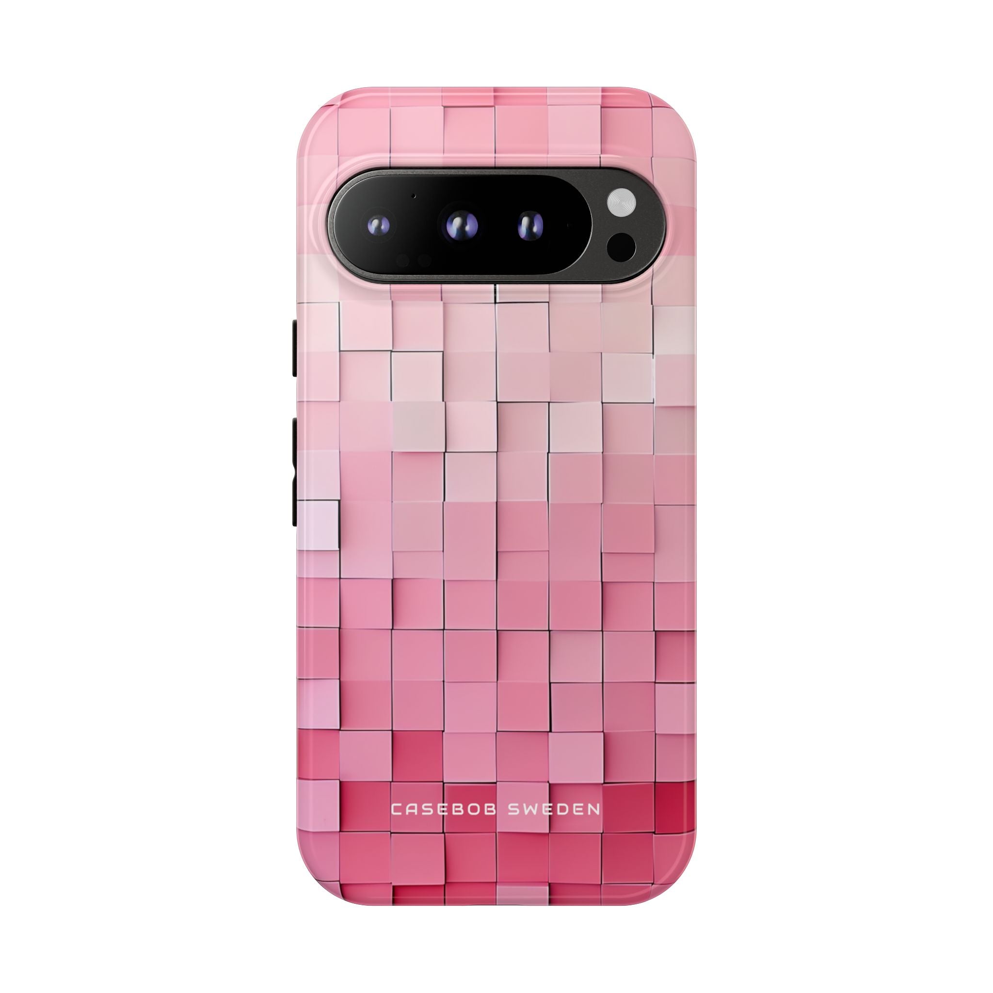 Pink Gradient Squares Google Pixel 9 - Tough Phone Case