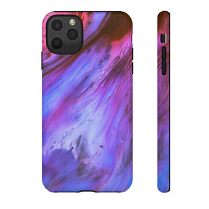 Purple Cosmos Ink Art iPhone Case (Protective) iPhone 11 Pro Max Glossy Phone Case