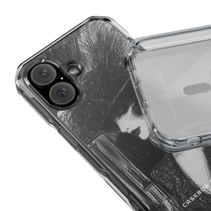 Timeless Elegance in Monochrome iPhone 16 - Clear Impact Phone Case