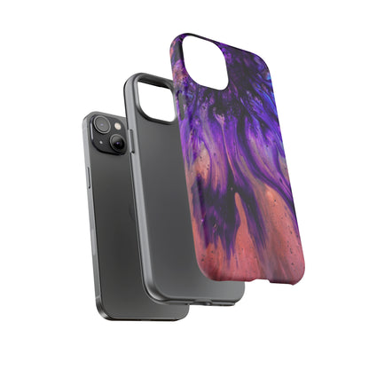 Purple Flow Ink Art iPhone Case (Protective) Phone Case