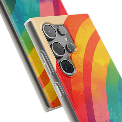 Textured Rainbow Arc Samsung S24 Ultra Case - Soft