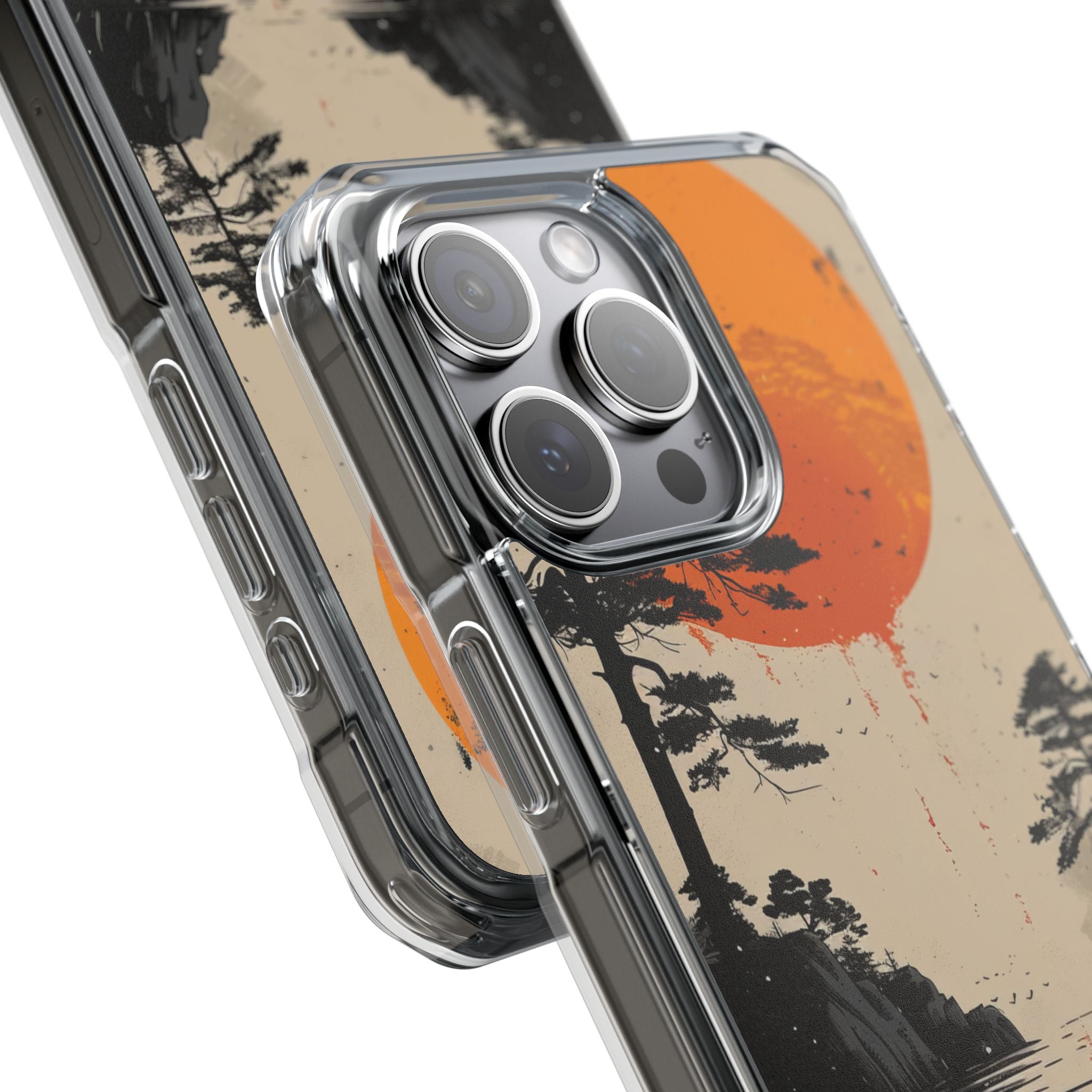 Zen Serenity Sunscape iPhone 15 - Clear Impact Phone Case