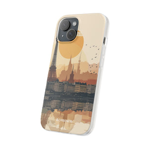 Parisian Sunset Serenity | Flexible Phone Case for iPhone