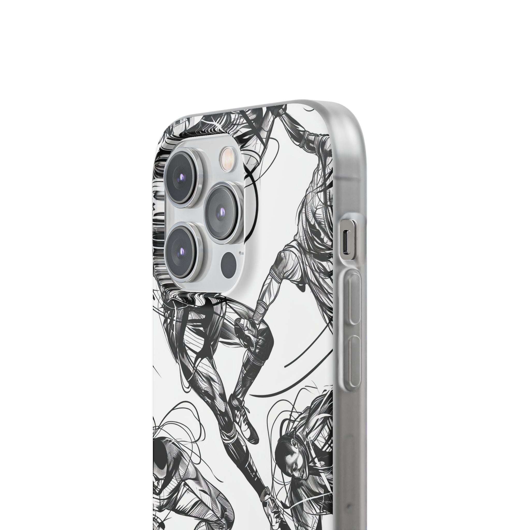 Dynamic Athletic Surrealism | Flexible Phone Case for iPhone