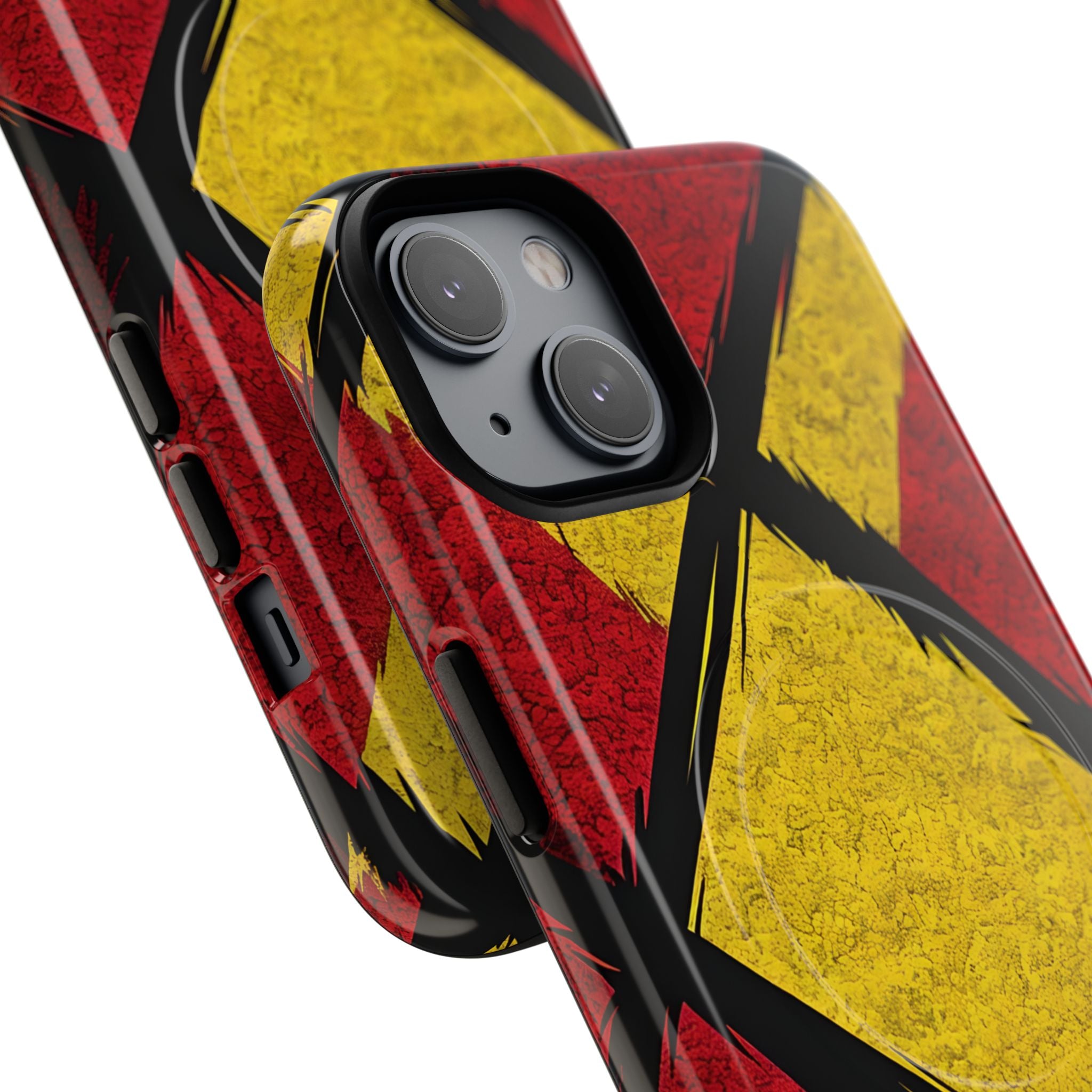Cracked Diamond Grid iPhone 14 - Tough+