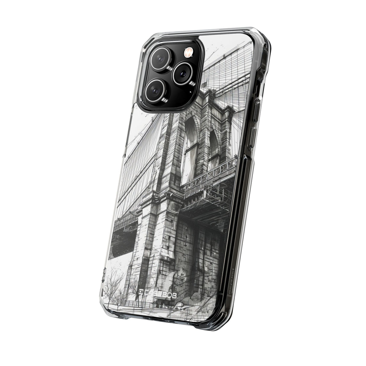 Zeitlose Architektur – Handyhülle für iPhone (Clear Impact – Magnetisch)