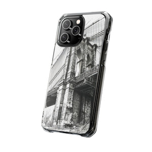 Zeitlose Architektur – Handyhülle für iPhone (Clear Impact – Magnetisch)