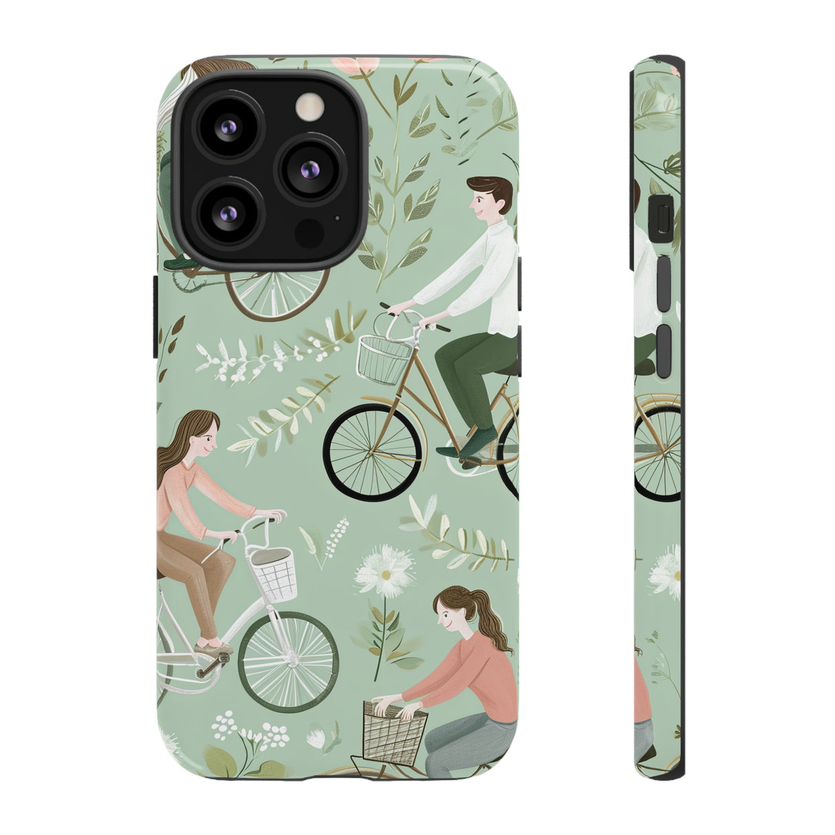 Pastel Bike Ride Romance - Protective Phone Case