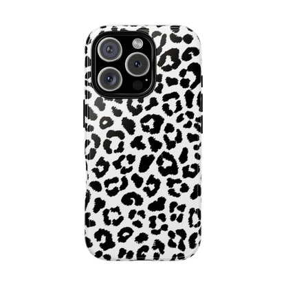 Monochrome Leopard Essence - iPhone Case