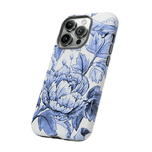 Watercolor Blue Floral - Protective Phone Case