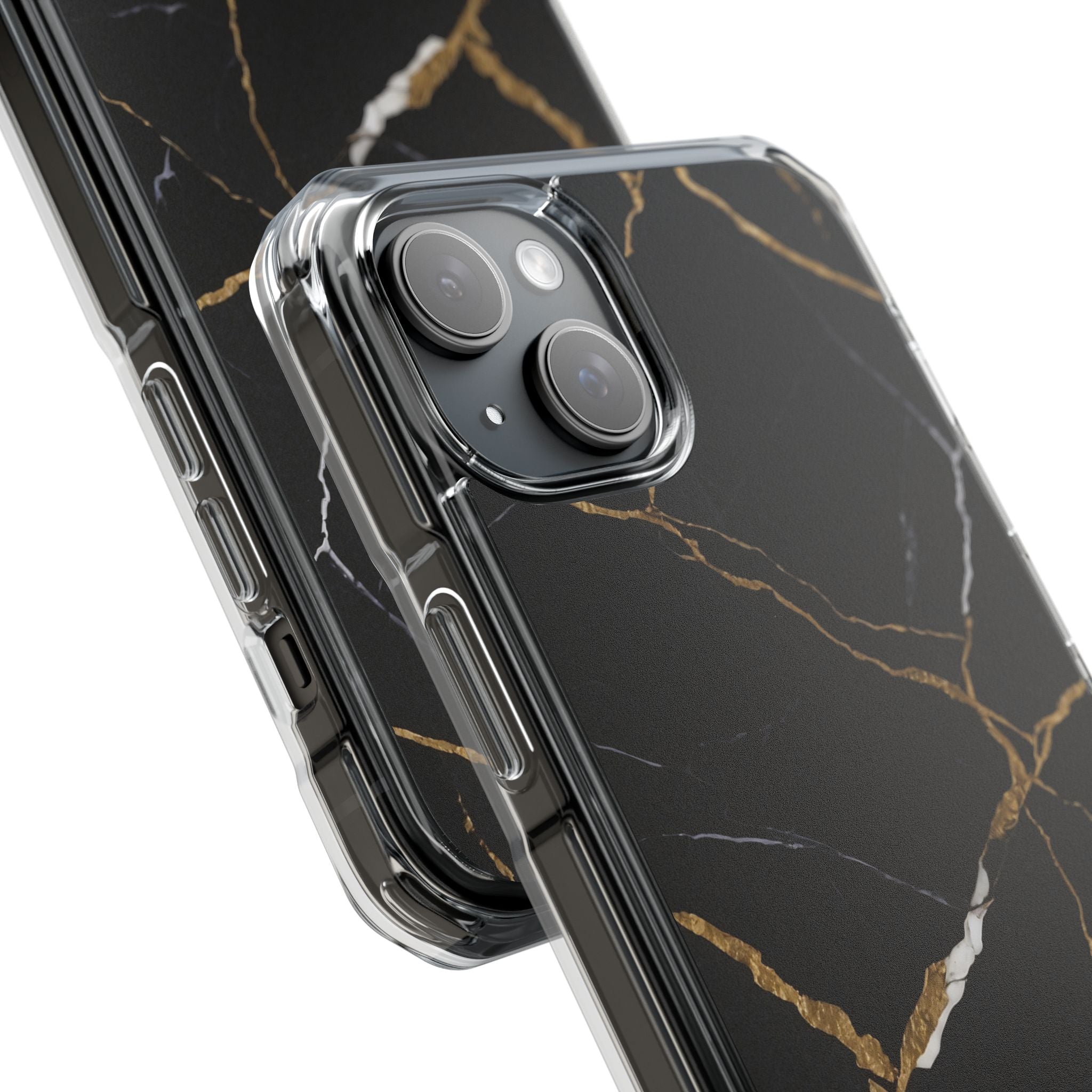 Golden Veins Emerge iPhone Case - Impact