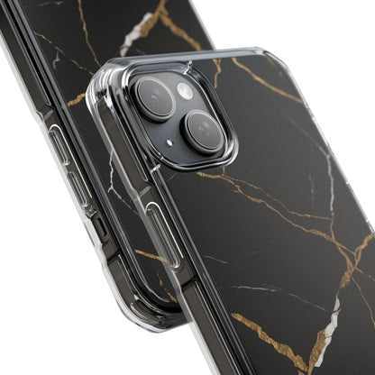 Golden Veins Emerge iPhone Case - Impact