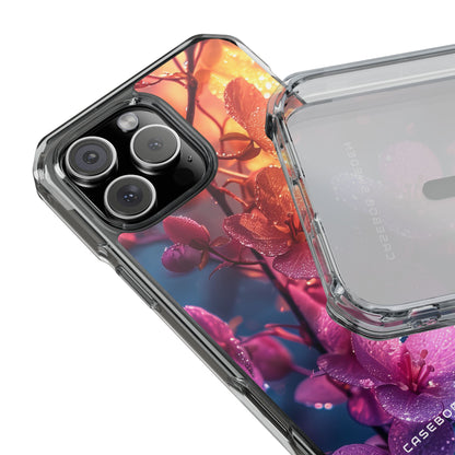 Surreal Flower Harmony iPhone 16 - Clear Impact Phone Case