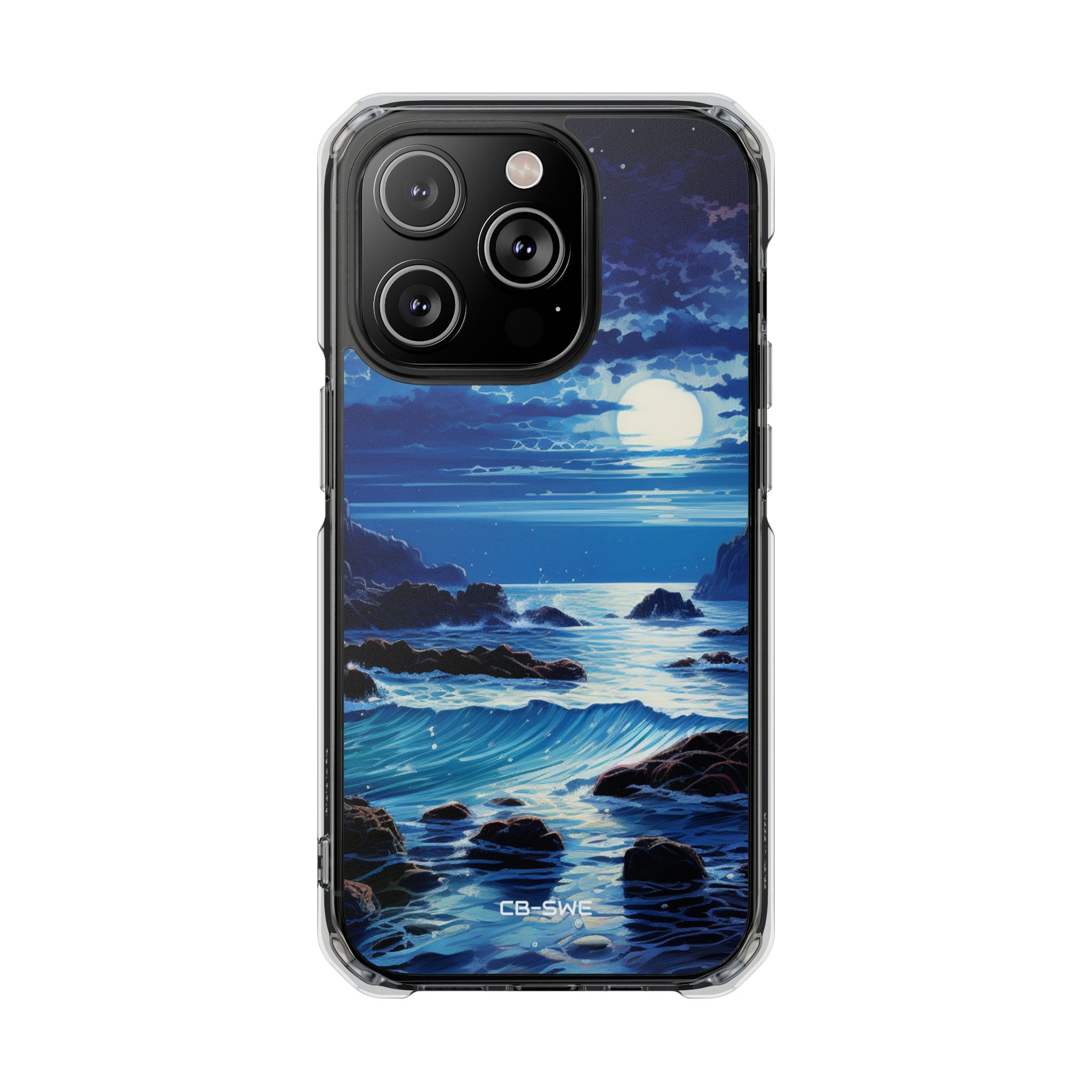 Moonlit Sea Dance iPhone Case - Impact