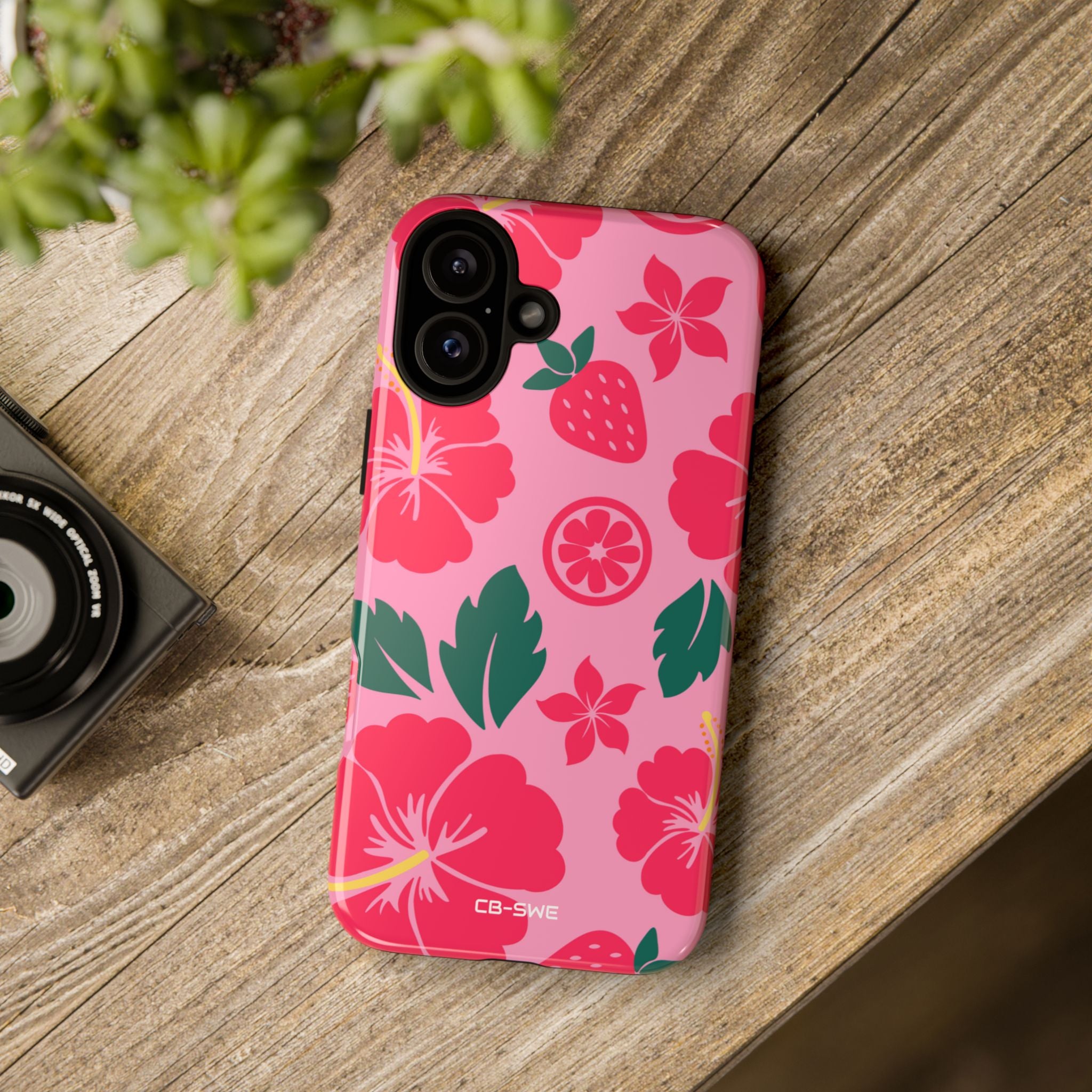 Tropical Hibiscus Harmony - iPhone Case