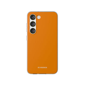 Dunkelorange | Handyhülle für Samsung (Flexible Hülle)