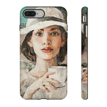 Oil Painting - Lady in a White Hat - Protective Phone Case