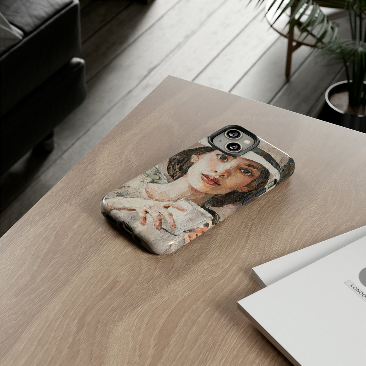 Oil Painting - Lady in a White Hat - Protective Phone Case