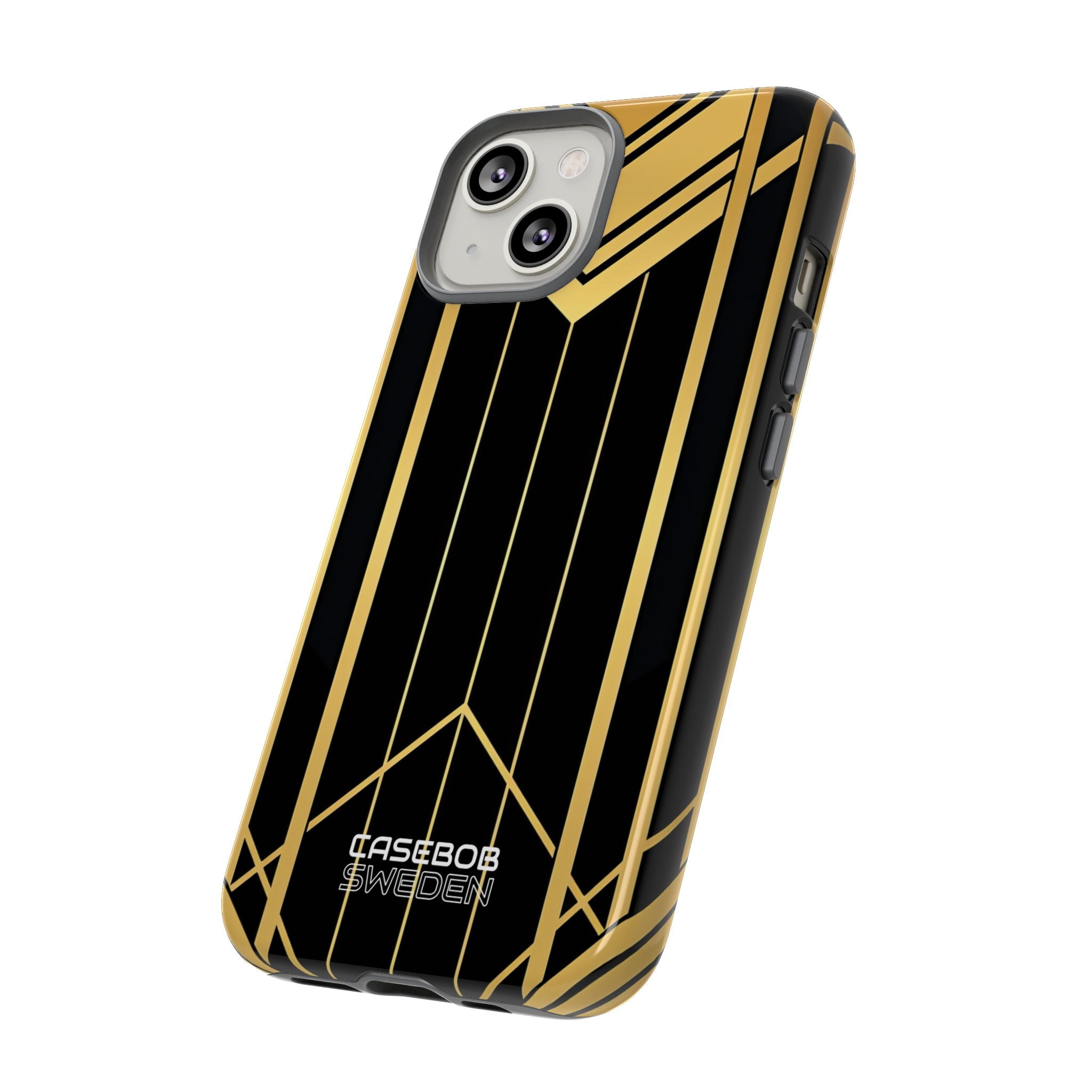 Golden Geometric Symphony iPhone 14 - Tough