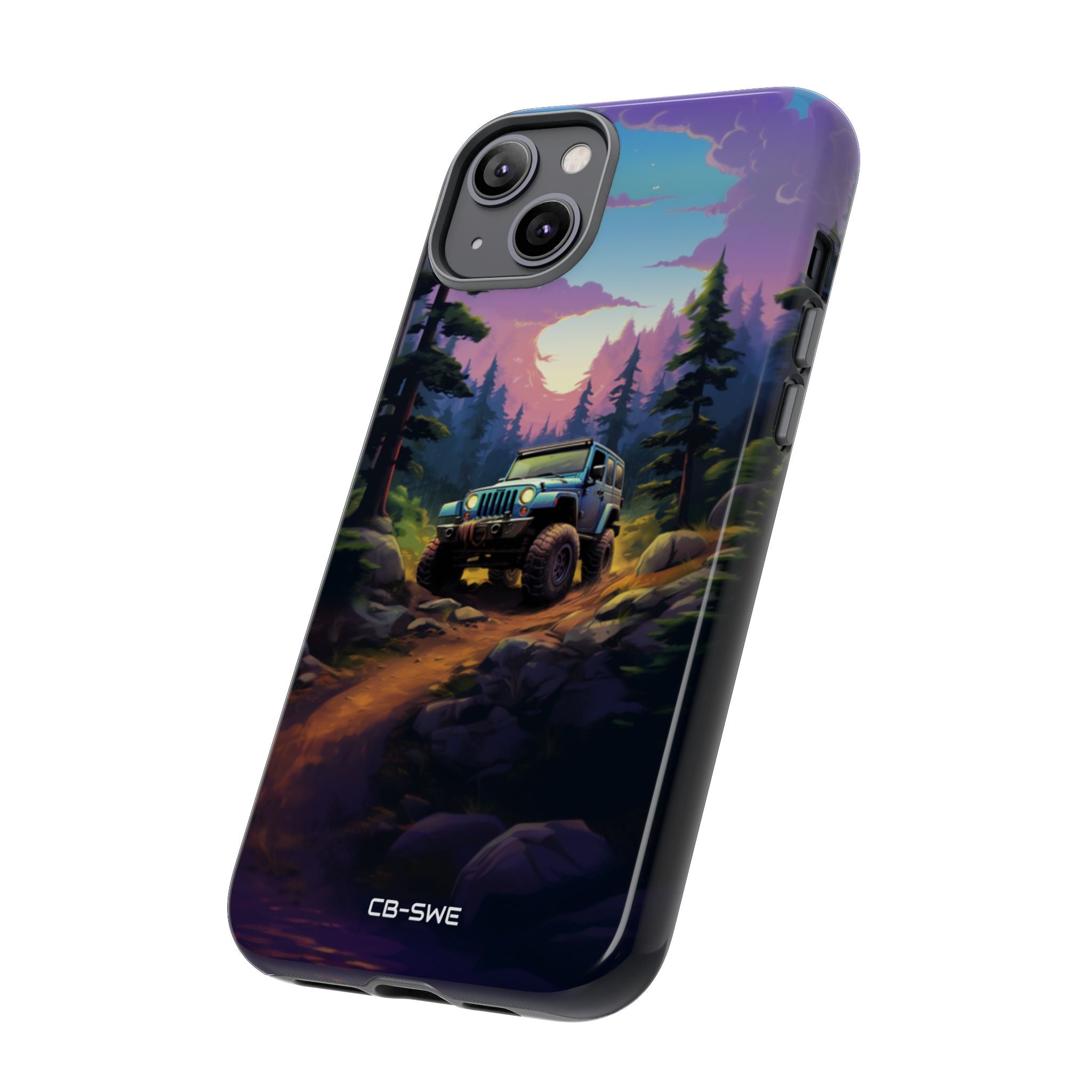 Sunset Forest Drive - iPhone Case