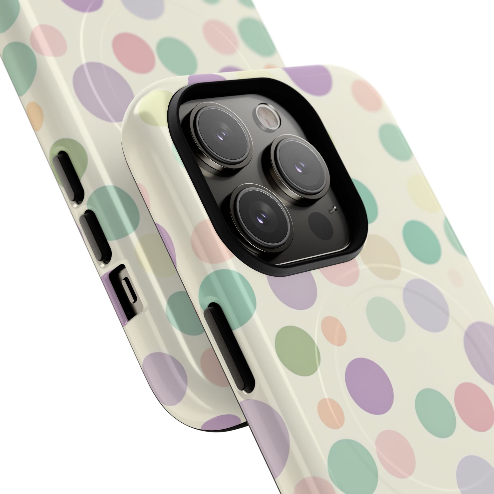 Playful Pastel Polka Dots - Tough + MagSafe® iPhone 14 Phone Case