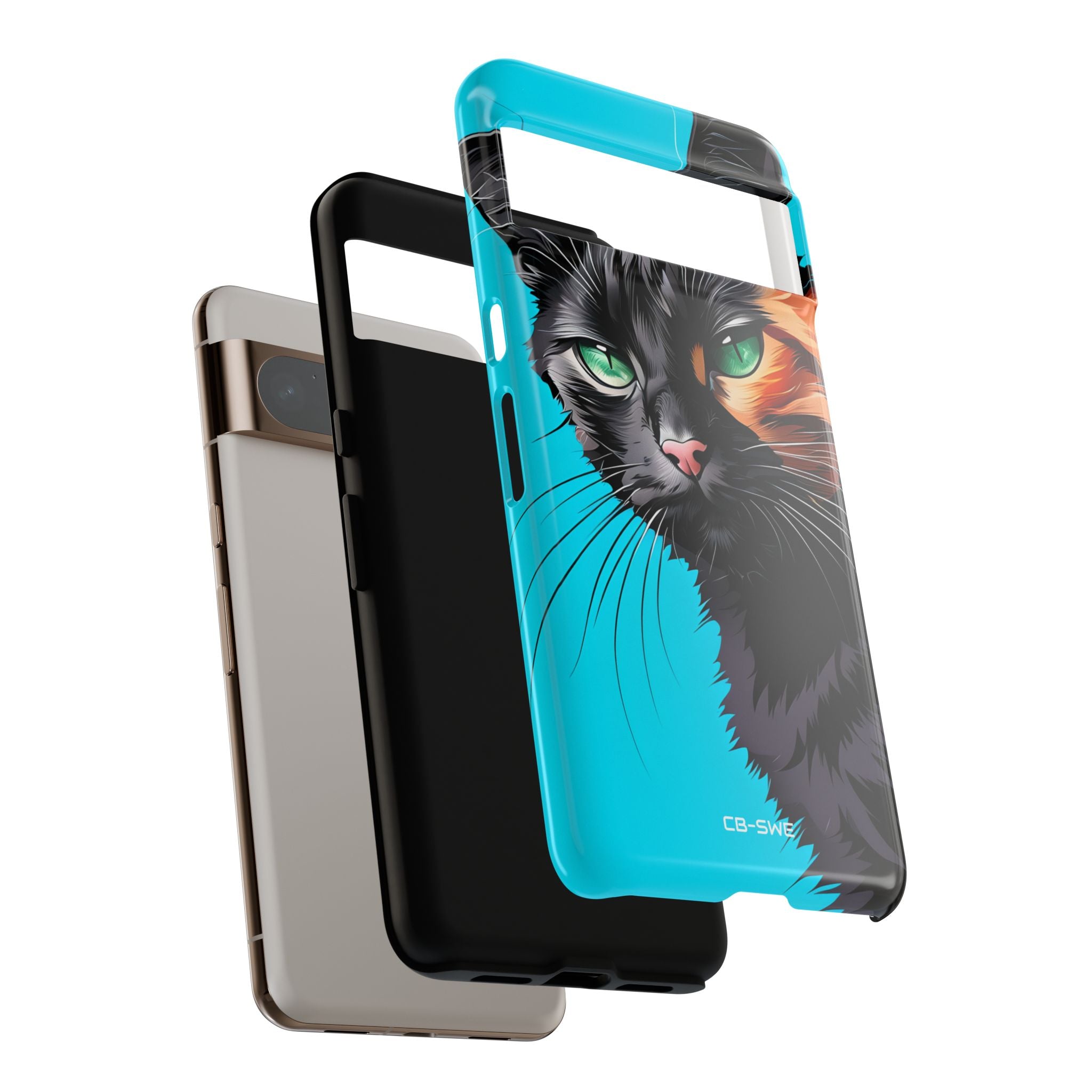 Curious Cat Stare - Google Pixel Case