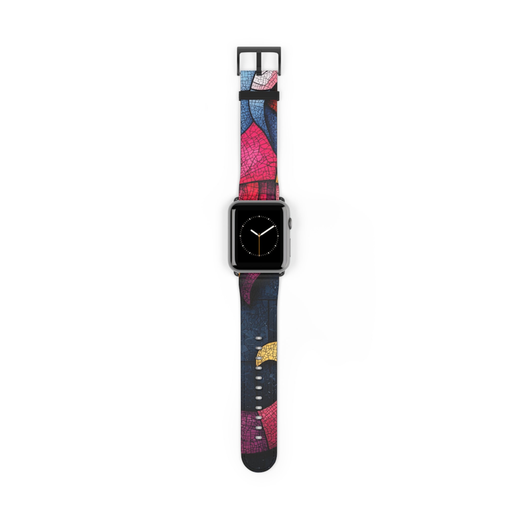 Blue Mosaic Elephant - Watch Band
