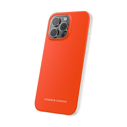 Orange Red iPhone 15 - Flexi Phone Case