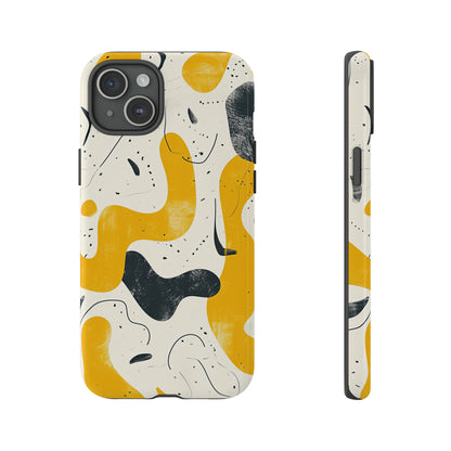 Yellow Linear Harmony - Protective Phone Case