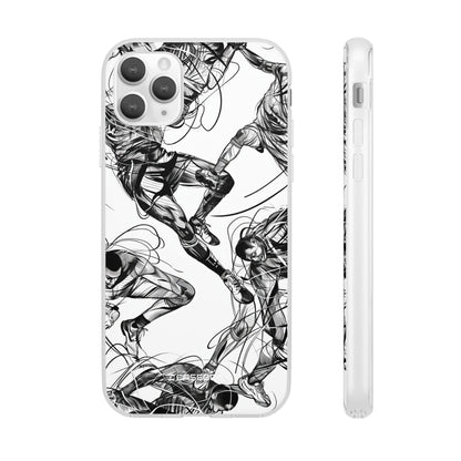 Dynamic Athletic Surrealism | Flexible Phone Case for iPhone