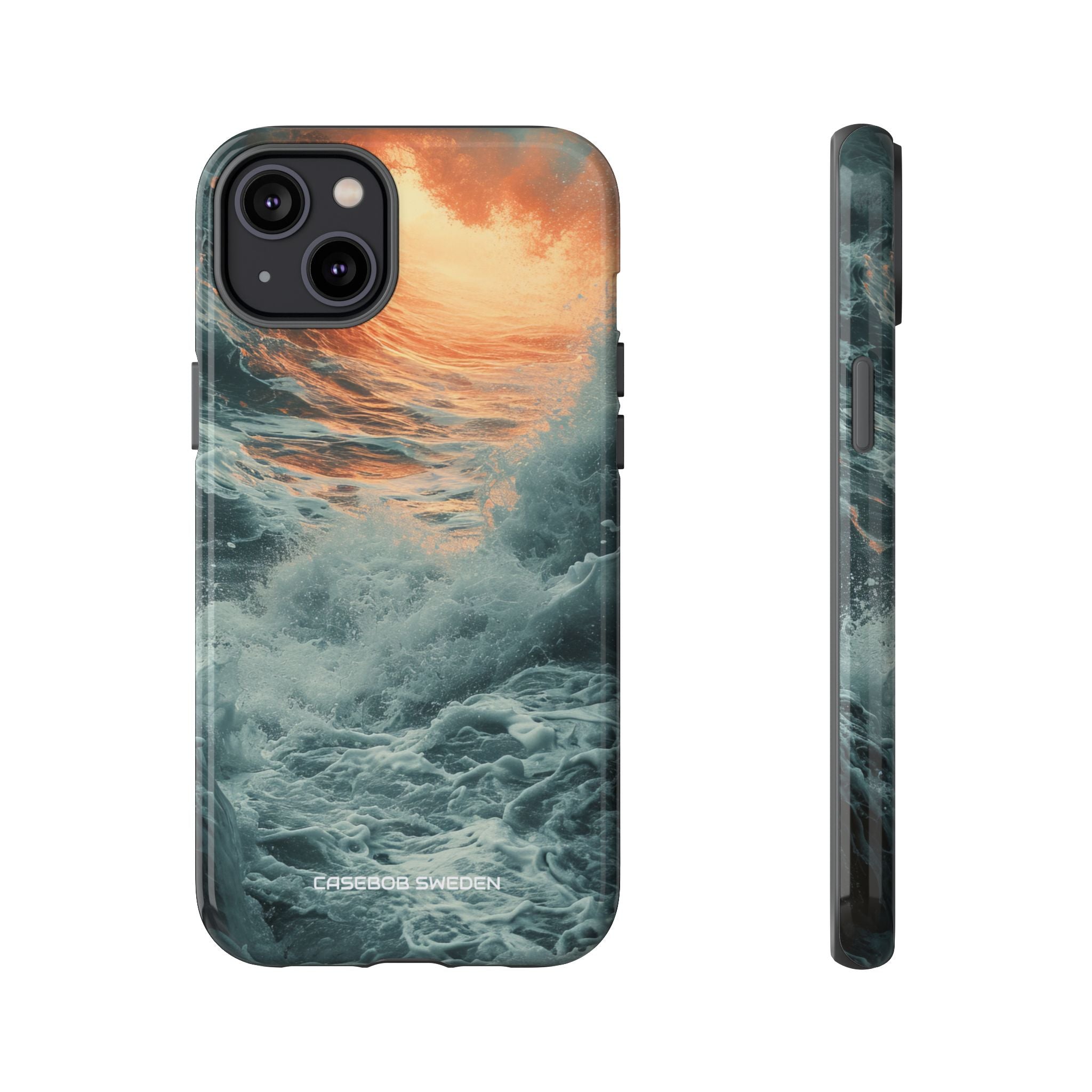 Fiery Wave Power - Tough iPhone 14 Phone Case