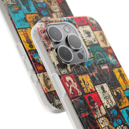 Figured Grid iPhone 15 Pro Max Case - Soft