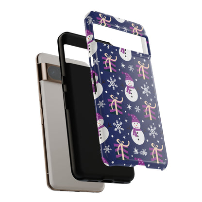 Snowmen Celebrate Joy - Google Pixel Case
