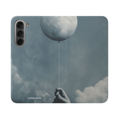 Moon Balloon Blue - Samsung S23+ Case - Wallet